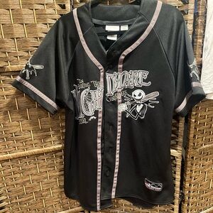 Black Nightmare Before Christmas Baseball Jersey
